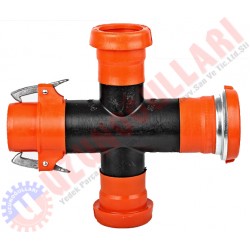 MANDALLI BORU İSTAVROZ 2,5 LUK 75*75*75*75 (PLASTİK MANDAL CONTA DAHİL)