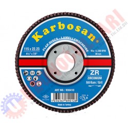 KARBOSAN FLAP DİSK ZİRKON 115MM 80 KUM