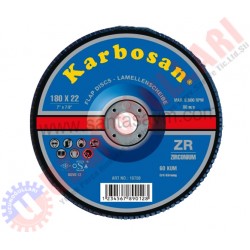 KARBOSAN FLAP DİSK ZİRKON 180MM 60 KUM