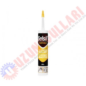 SELSİL SİYAH SİLİKONİZE MASTİK 500GR SELSİL SİYAH SİLİKONİZE MASTİK 500GR
